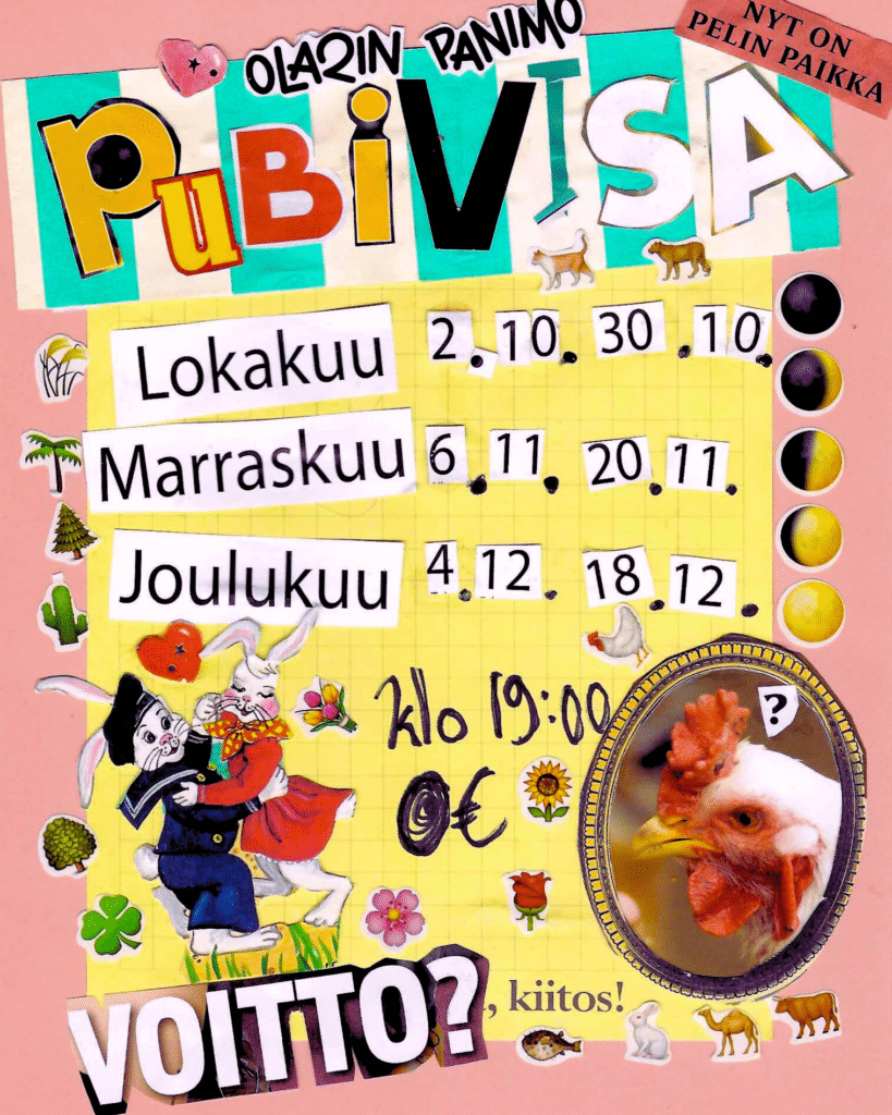 Pubivisa – kauden startti! 2.10.